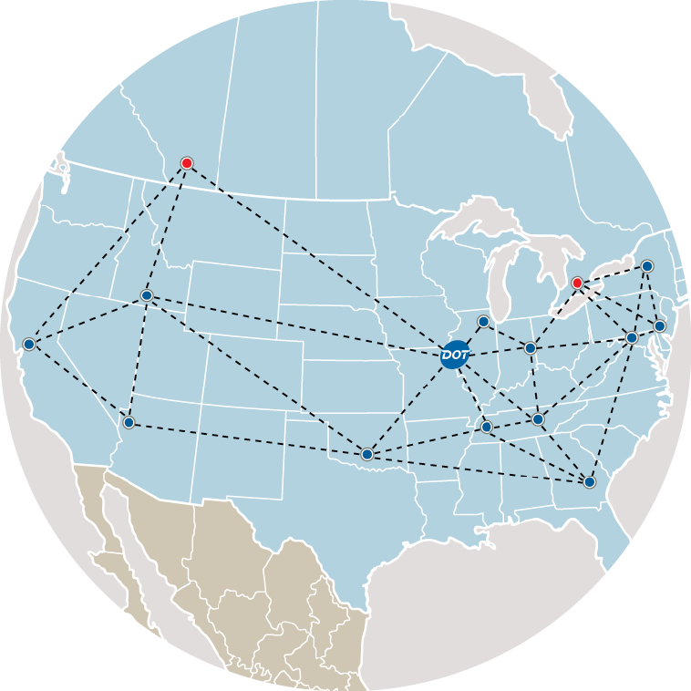 Dot distribution center